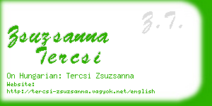 zsuzsanna tercsi business card